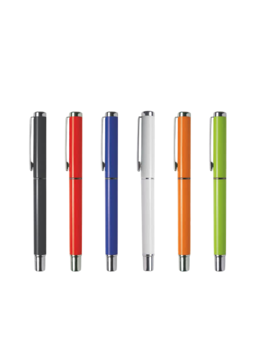 Photo of sign pens in colors (from left to right), black, red, blue, white, orange and green.