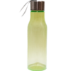 Green plastic bottle with lid.