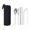 PREMIO PRODUCTS - 25 A photo of metal cutlery set with black case.