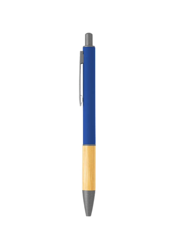 Bamboo click pen in color blue.