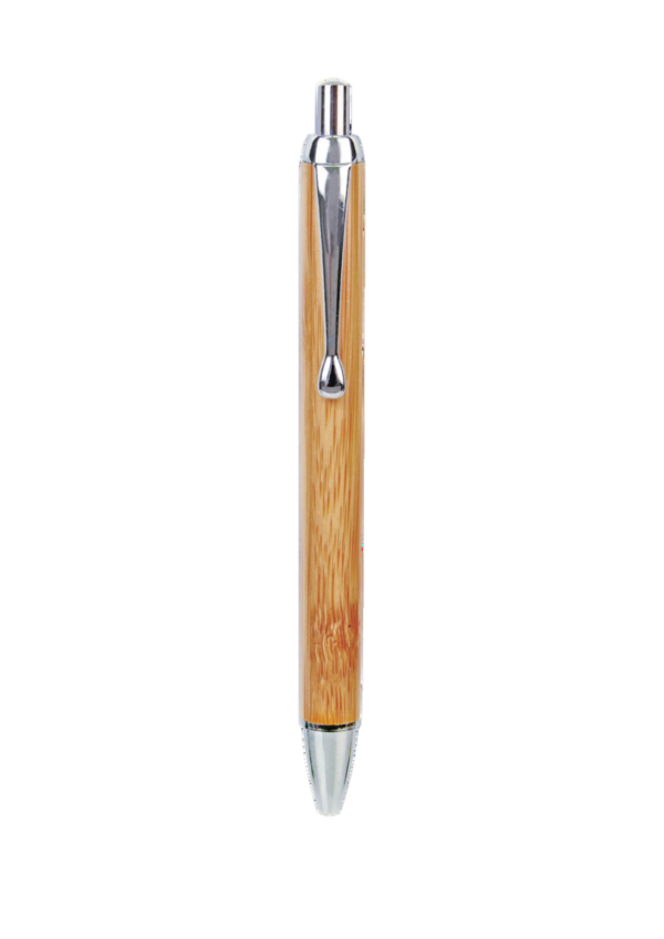 A picture of bamboo click pen.