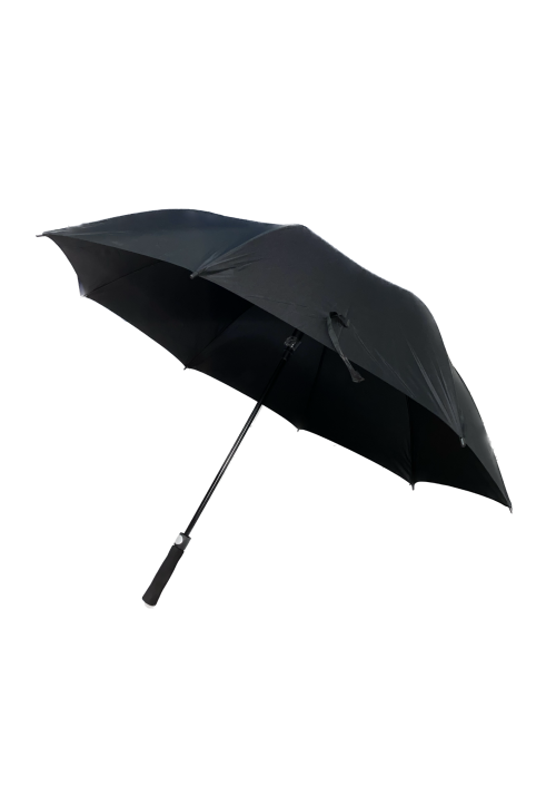 32 inches golf umbrella in color black.