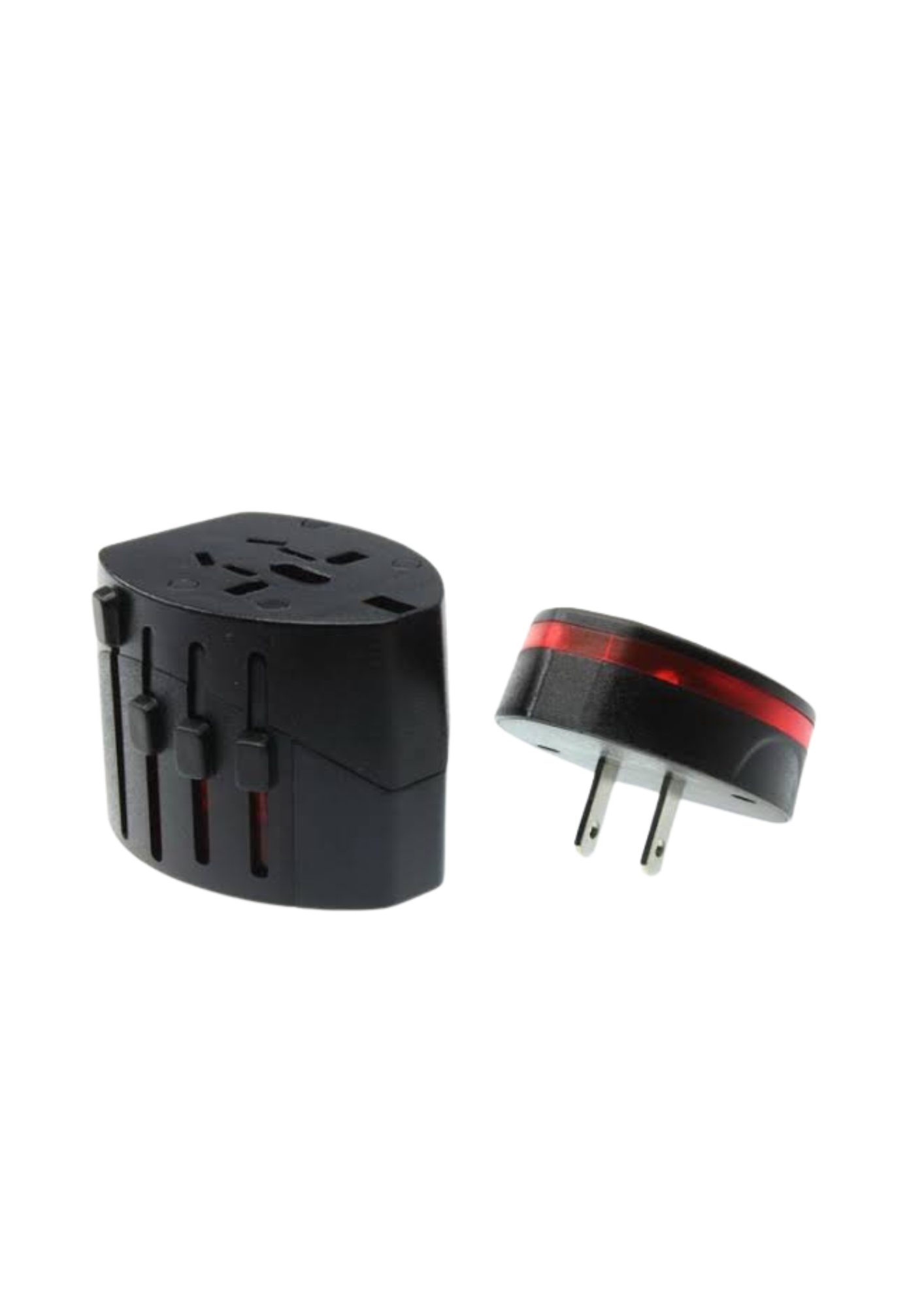 PREMIO PRODUCTS - 49 Universal travel adaptor with the plug detached.