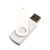 White swivel flash drive.