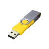 Yellow swivel flash drive.