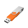 Orange swivel flash drive.