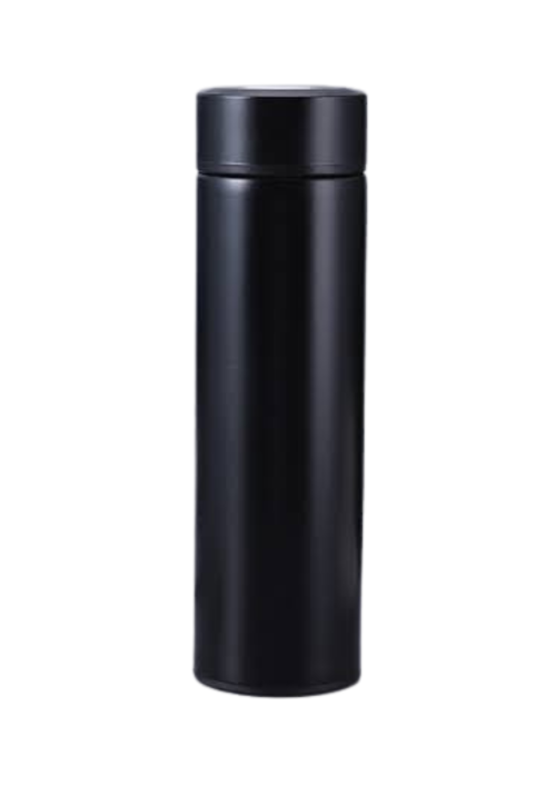Glassy Vacuum Flask in color black.