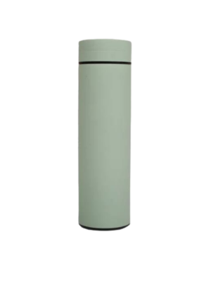 Matte vacuum flask in torquoise green.