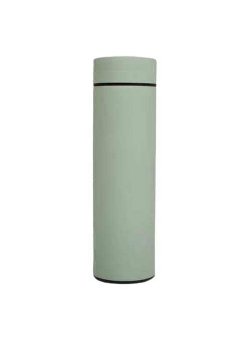 Matte vacuum flask in torquoise green.