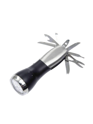 Flashlight with built in tools.