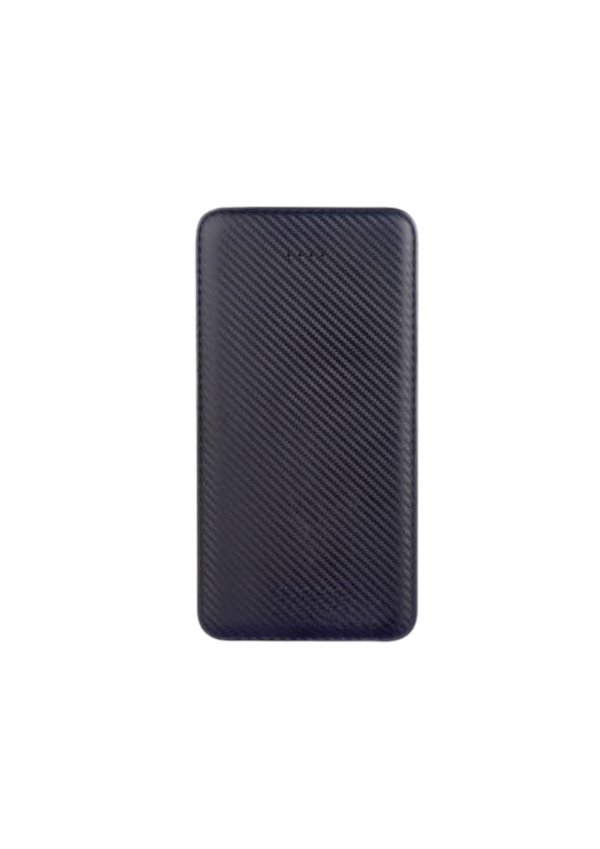 A photo of black Bisen power bank.