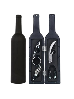 A wine bottle set.