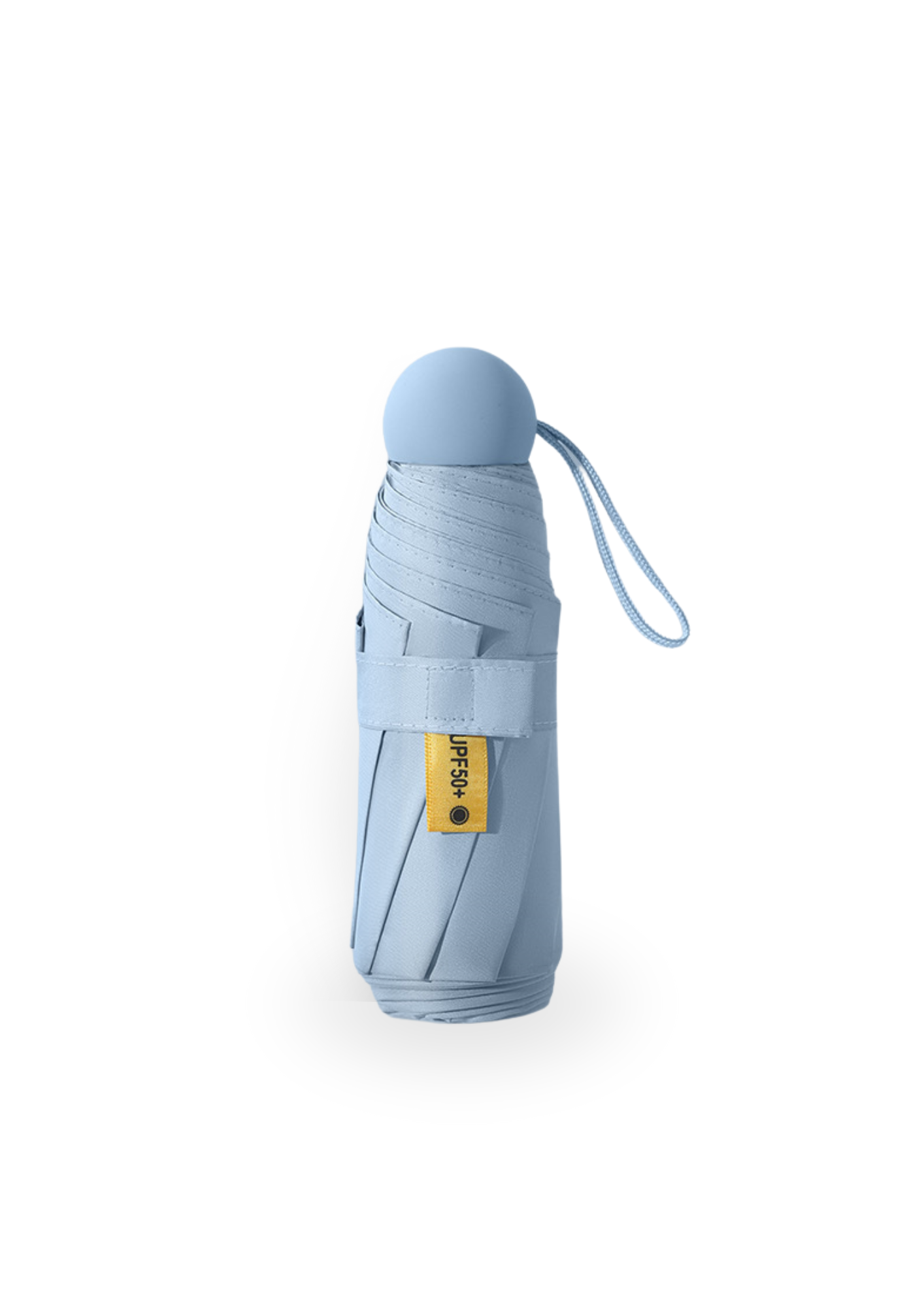 PREMIO PRODUCTS - 218 A photo of a UV protection foldable umbrella in light blue color.