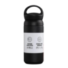 Handy vacuum flask in black color.