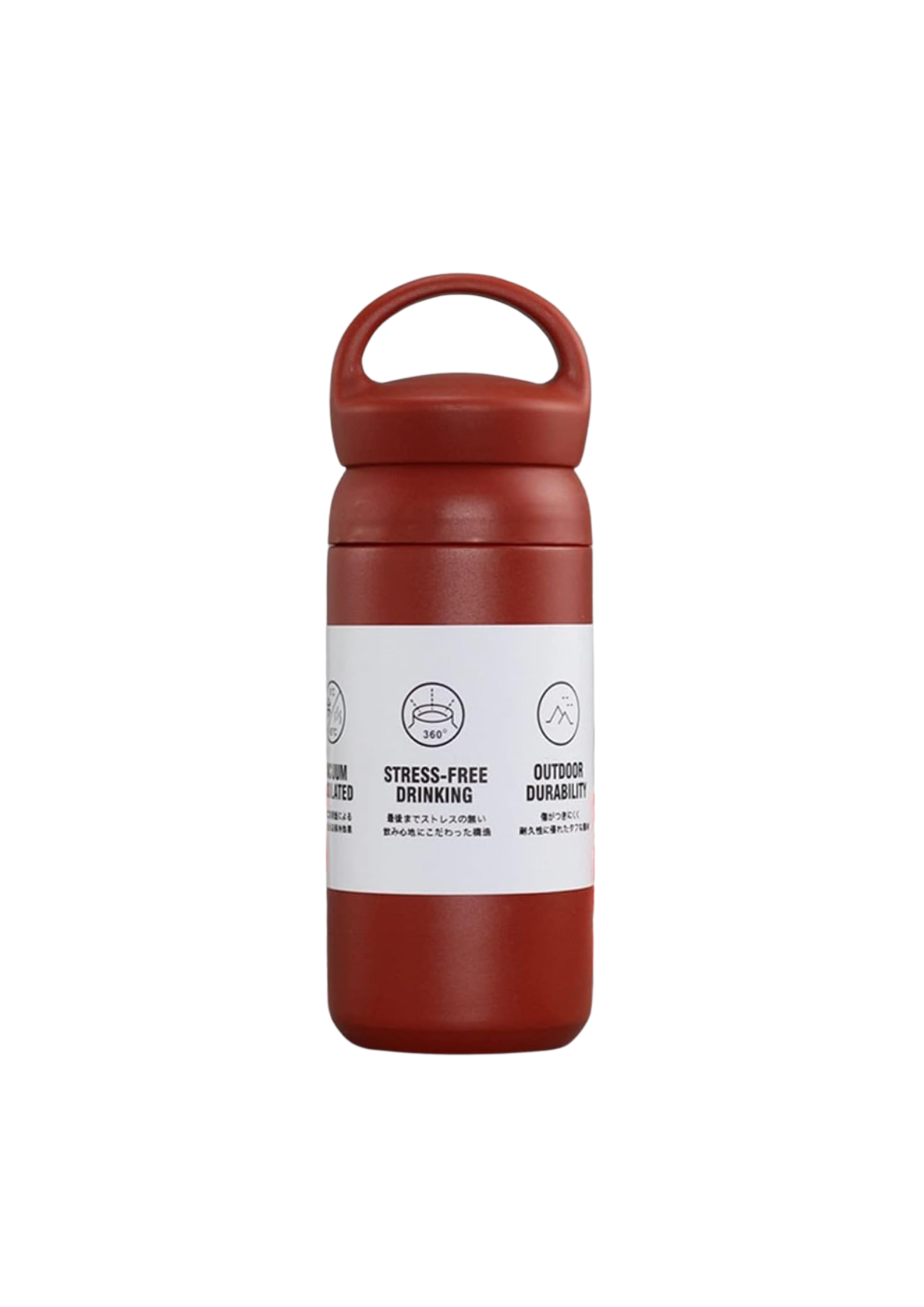 PREMIO PRODUCTS - 227 A photo of handy vacuum flask in red color.