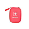 A photo of red first aid kit in a hard case.