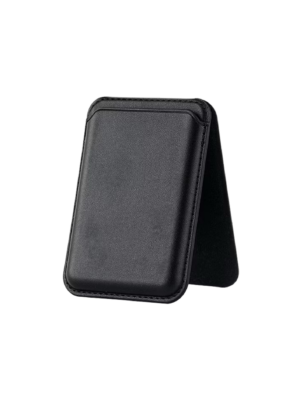 Black-magnetic-leather-wallet-with-holder