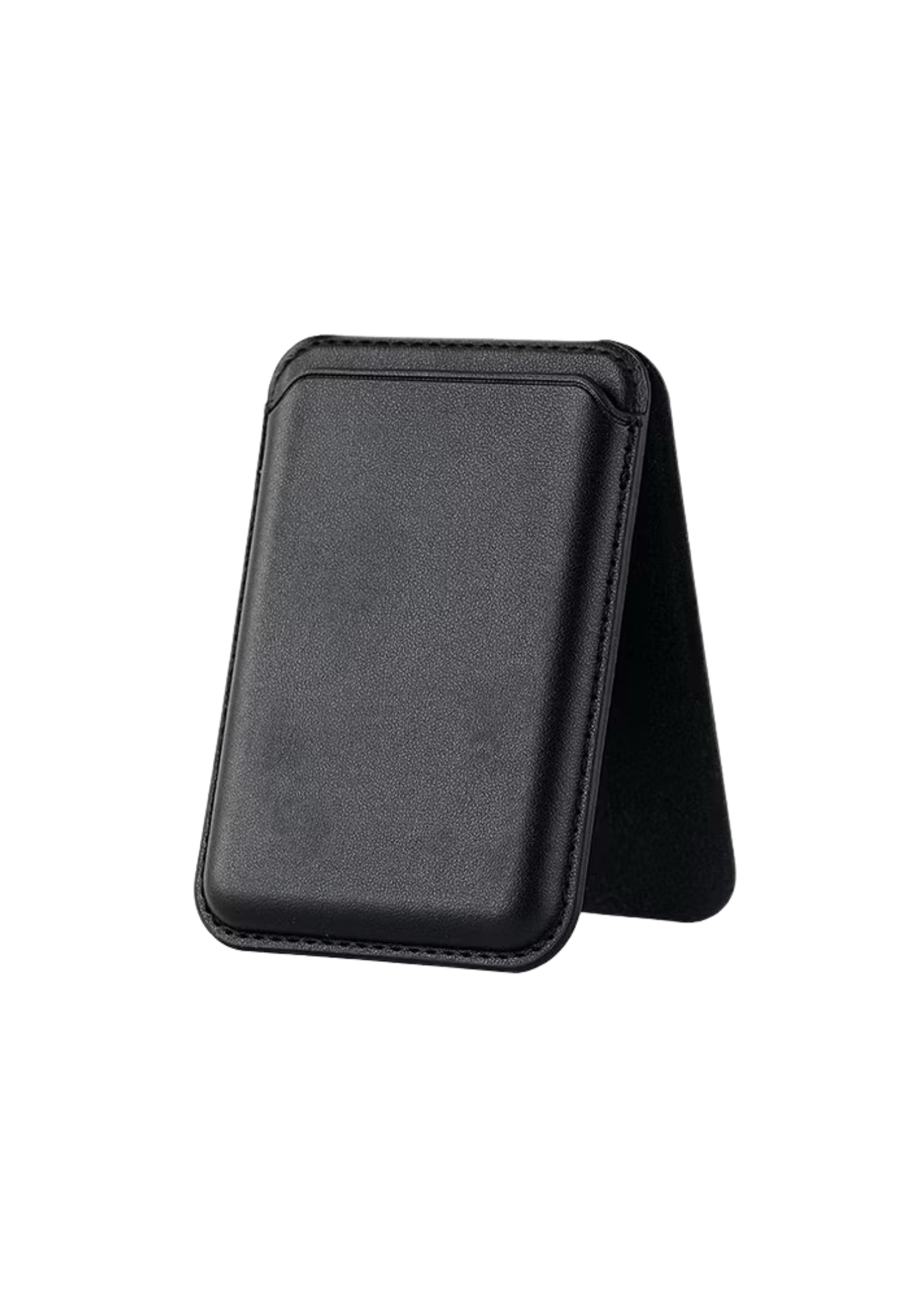 PREMIO PRODUCTS.zip - 324 Black-magnetic-leather-wallet-with-holder