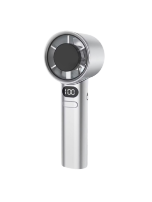 A-white-hand-held-turbo-fan