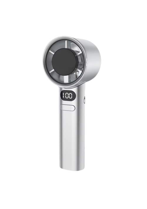 A-white-hand-held-turbo-fan