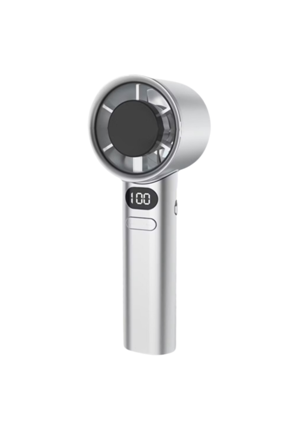 A-white-hand-held-turbo-fan