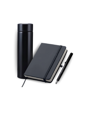 A-set-of-black-tumbler-notebook-and-pen