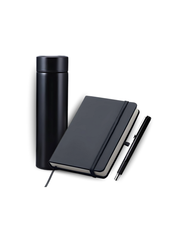 A-set-of-black-tumbler-notebook-and-pen